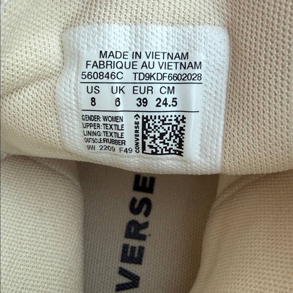 Converse Chuck Taylor All Star Lift Platform Hi-Top White Womens Canvas Sneakers - Picture 9 of 9